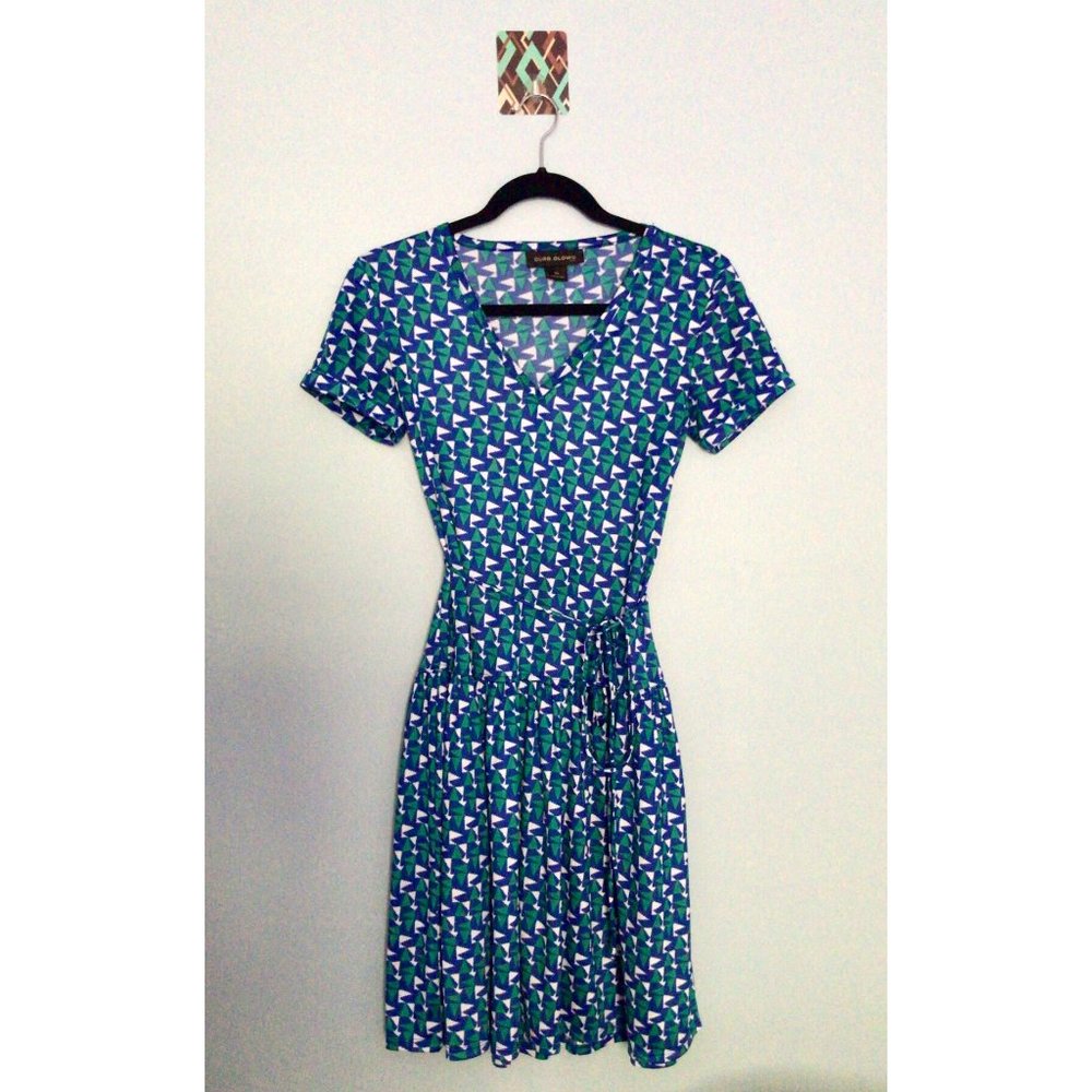 Cute Triangle Waist Tie Dress